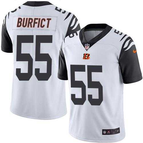 Nike Men & Women & Youth Bengals 55 Vontaze Burfict White Color Rush Limited Jersey,We sell and wholesale Nike Men & Women & Youth Bengals 55 Vontaze Burfict White Color Rush Limited Jersey on line form chian!